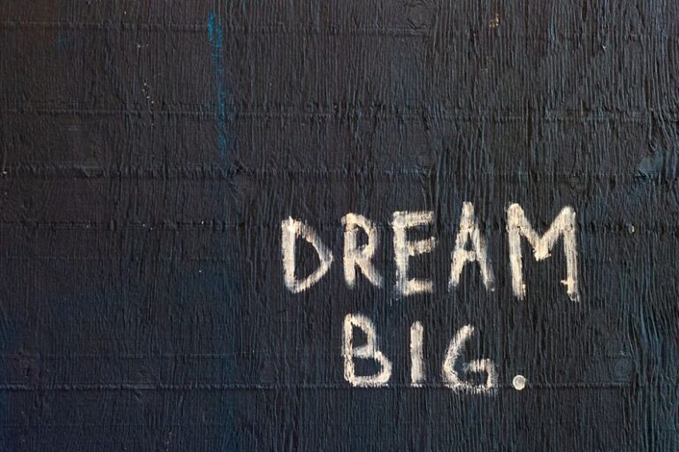 Motivation - Dream Big text
