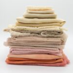 Fabric - pile of cloth on white surface