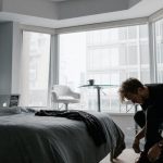 Morning Routine - Man Wearing Black Crew-neck Shirt and Black Jeans