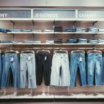 Denim Trends - hanged jeans lot