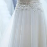 Wedding Dresses - White Floral Sleeveless Wedding Gown