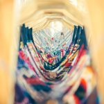 Signature Style - red, white, and black scoop-neck top