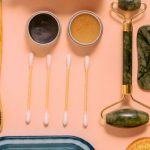 Natural Beauty Products - Organic Beauty Products on Pink Background